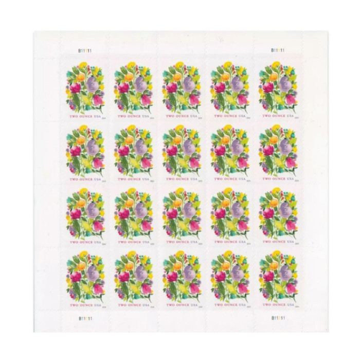 Wedding Blooms Two Ounce 2024 - 5 Booklets / 100 Pcs