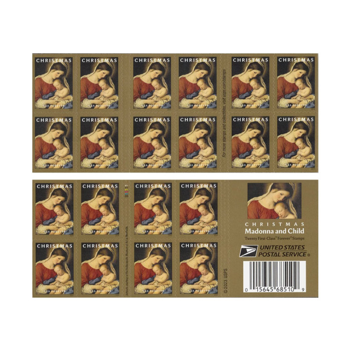 Christmas Madonna and Child 2024 - 5 Booklets / 100 Pcs