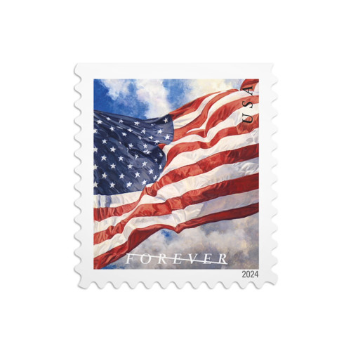 U.S. Flag 2024 First Class Book - 5 Booklets / 100 Pcs