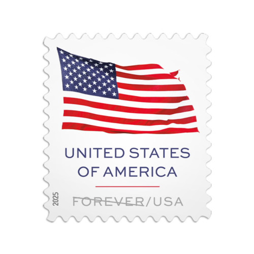 U.S. Flag 2025 First Class - 5 Sheets / 100 Pcs