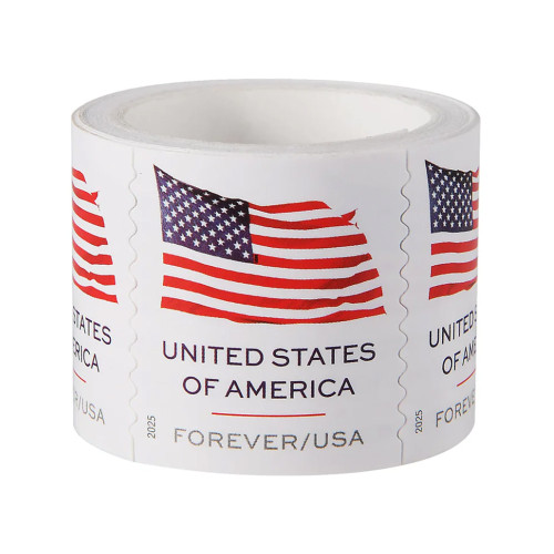 Roll U.S. Flag 2025 First Class Roll 100Pcs/Coil
