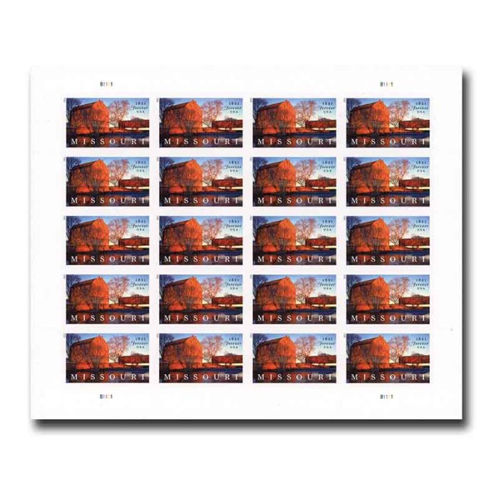 200 Sheets Missouri Statehood 2021（Sheet  of 20 Pcs) - Limited promotional time