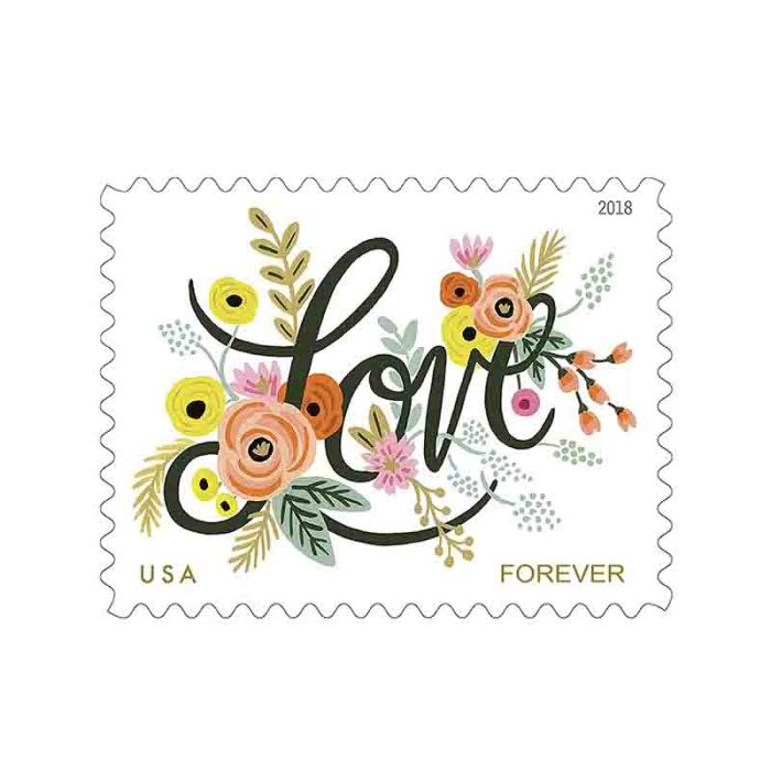 Love Flourishes 2018 - 5 Sheets / 100 Pcs