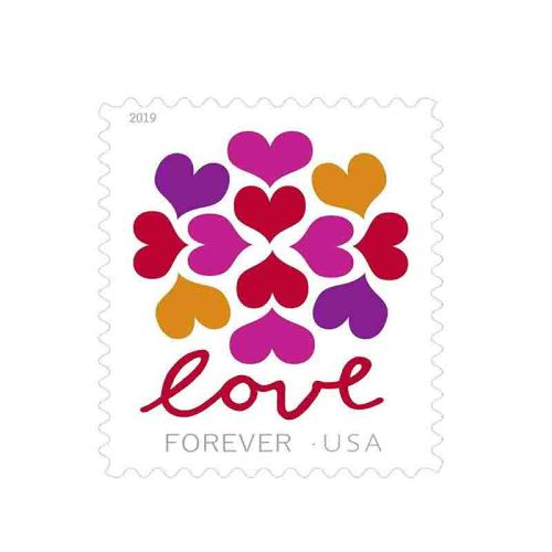 LOVE 2019 - 5 Sheets / 100 Pcs