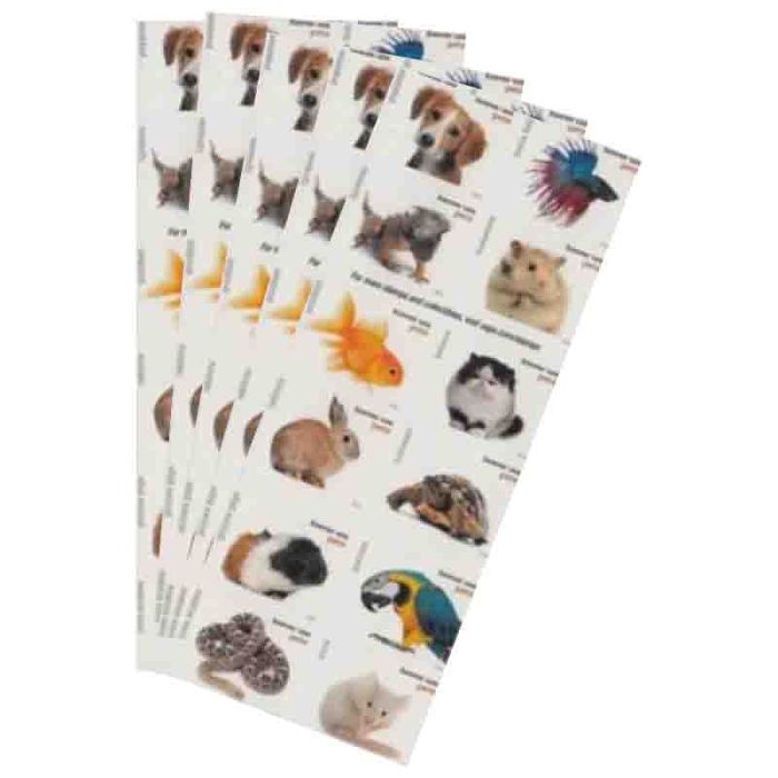 Pets 2016 - 5 Booklets / 100 Pcs