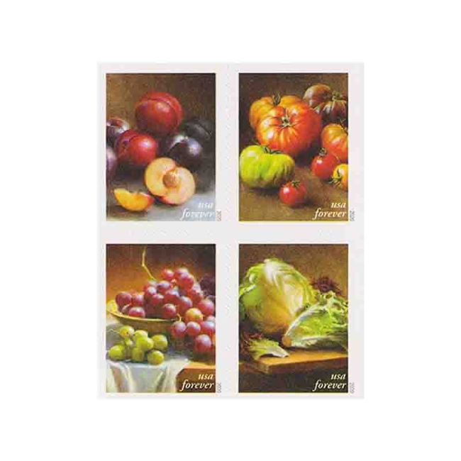 Fruit and Vegetables 2020 - 5 Booklets / 100 Pcs