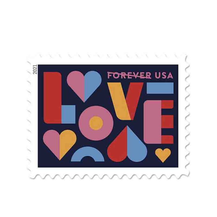 Love 2021 - 5 Sheets / 100 Pcs