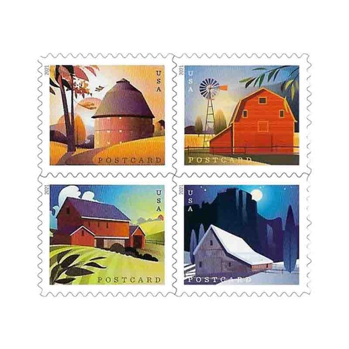 Barns Postcard 2021 - 5 Sheets / 100 Pcs