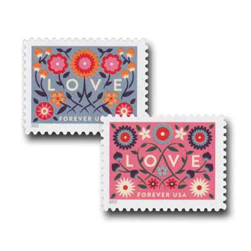 Love 2022 - 5 Sheets / 100 Pcs