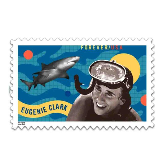 Eugenie Clark 2022 - 5 Sheets / 100 Pcs