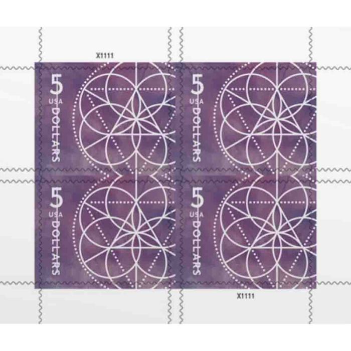 $5 Floral Geometry 2022 - 2 Sheet / 8 Pcs