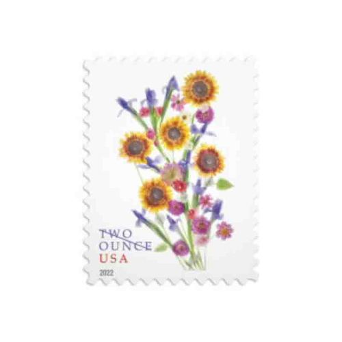 Sunflower Bouquet Two ounces 2022 Additional Ounces - 5 Sheets / 100 Pcs