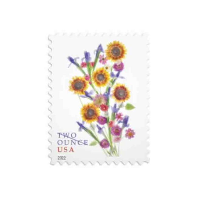 Sunflower Bouquet Two ounces 2022 Additional Ounces - 5 Sheets / 100 Pcs