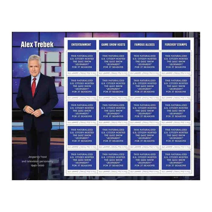 200 Sheets Alex Trebek 2024（Sheet  of 20 Pcs) - Limited promotional time