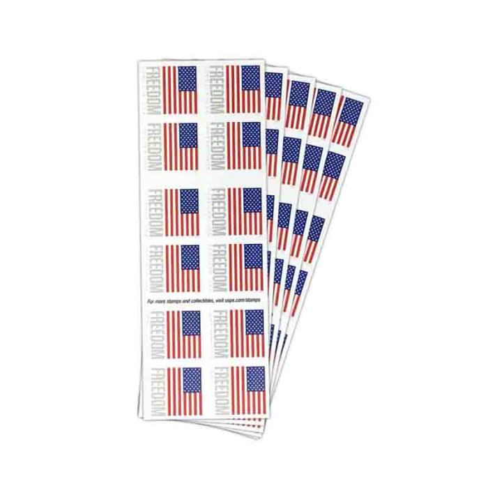 U.S. Flag 2023 First Class Book - 5 Booklets / 100 Pcs