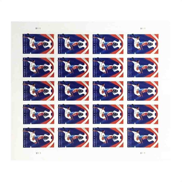 Women's Soccer 2023 - 5 Sheets / 100 Pcs