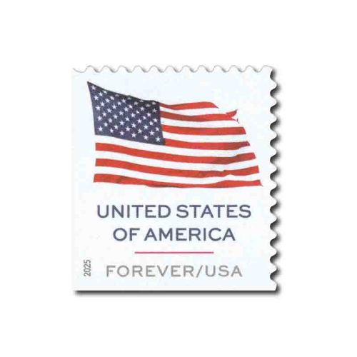 U.S. Flag 2025 First Class Book - 5 Booklets / 100 Pcs