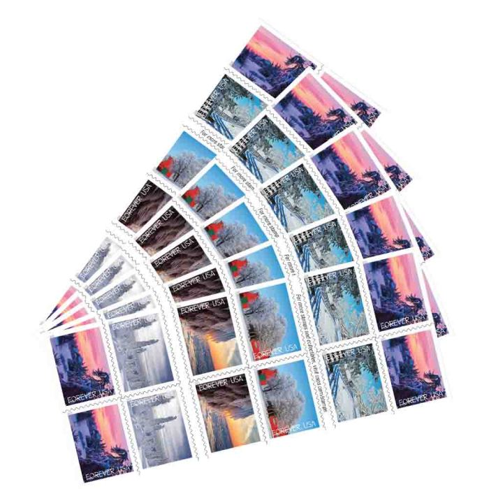 Winter Landscapes 2025 - 5 Booklets / 100 Pcs