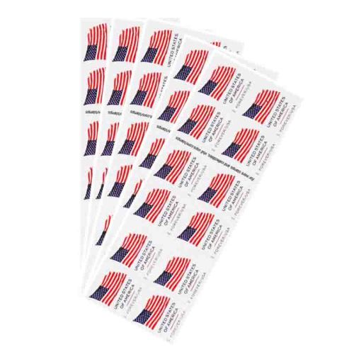 U.S. Flag 2025 First Class Book - 5 Booklets / 100 Pcs
