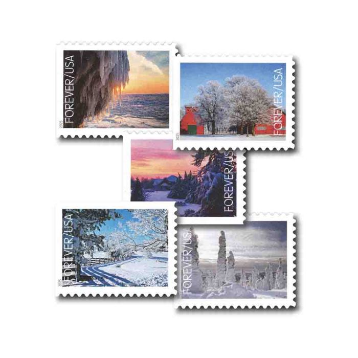 Winter Landscapes 2025 - 5 Booklets / 100 Pcs
