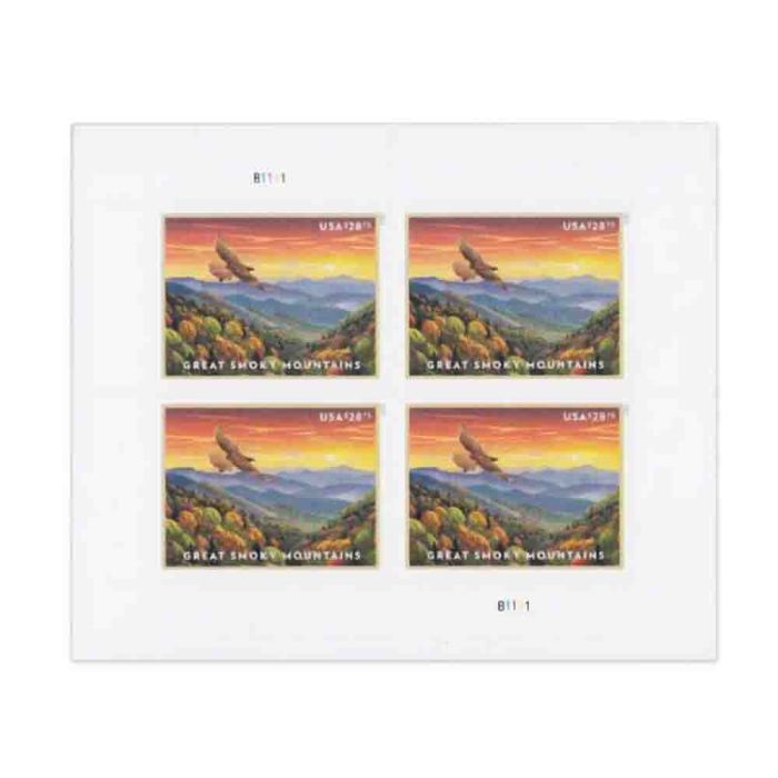 Great Smoky Mountains 2023 - 1 Sheet / 4 Pcs