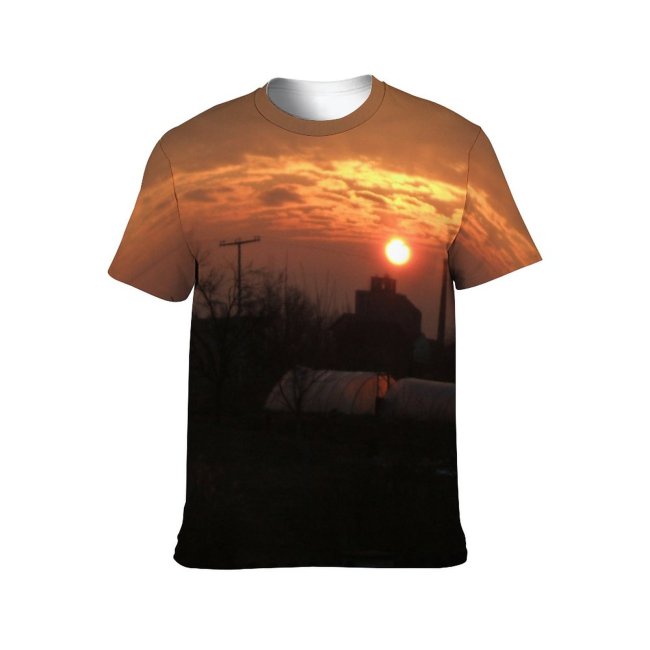 yanfind Adult Full Print T-shirts (men And Women) Landscape Sunset