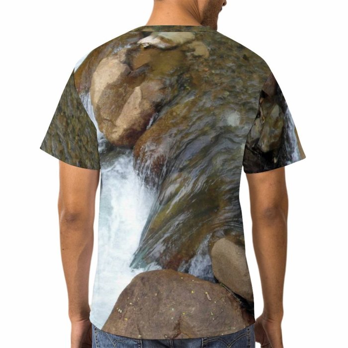 yanfind Adult Full Print Tshirts (men And Women) Autumn Balance Boulders Cascade Clean Countryside Creek Current Fall Fast Flow Foliage