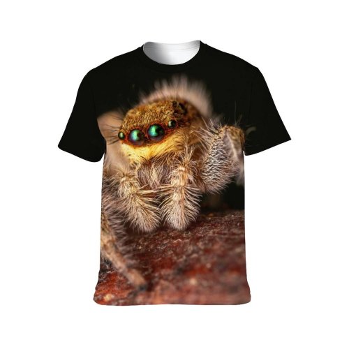 yanfind Adult Full Print T-shirts (men And Women) Portrait Hairy Wild Insect Creepy Scary Wildlife Little Eerie