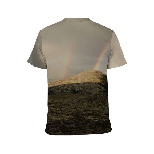 yanfind Adult Full Print T-shirts (men And Women) Light Dawn Landscape Sunset Storm Hill Travel Cloud Rock Outdoors