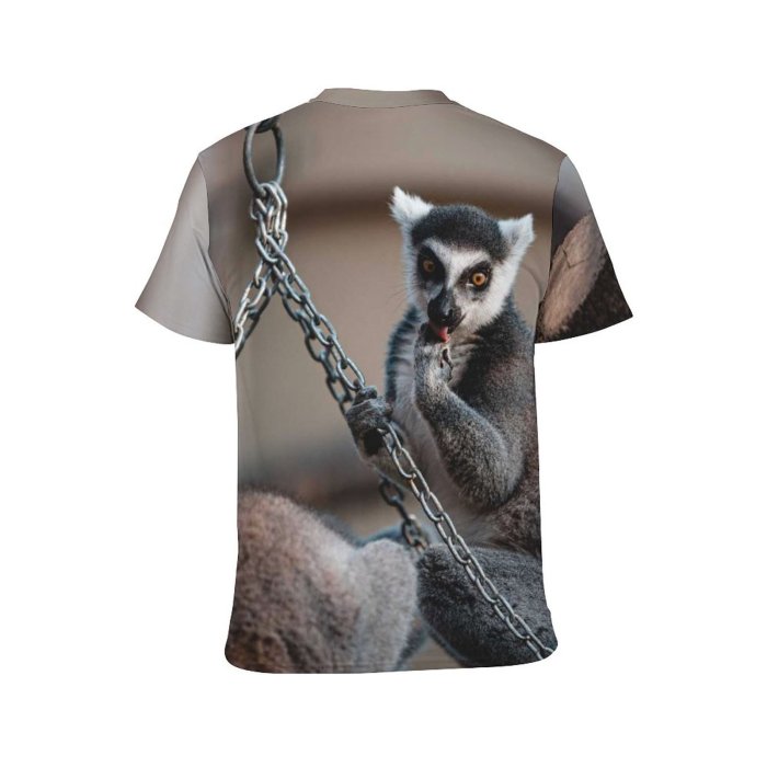 yanfind Adult Full Print T-shirts (men And Women) Wood Portrait Monkey Outdoors Wild Family Wildlife Primate Jewelry Band