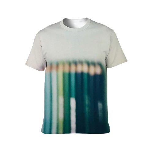 yanfind Adult Full Print T-shirts (men And Women) Wood School Creativity Row Still College Rainbow Crayon Pastel Coloring