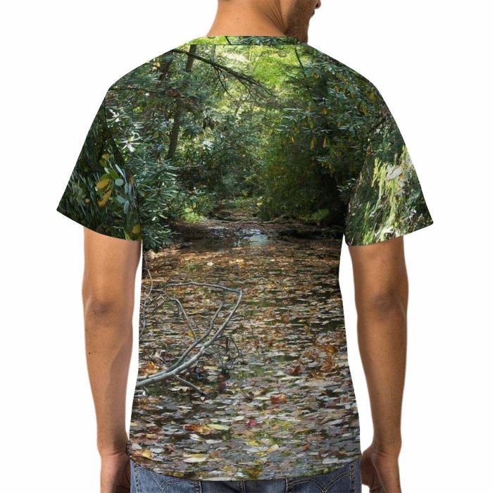yanfind Adult Full Print Tshirts (men And Women) Leaves Trees Woods Forest
