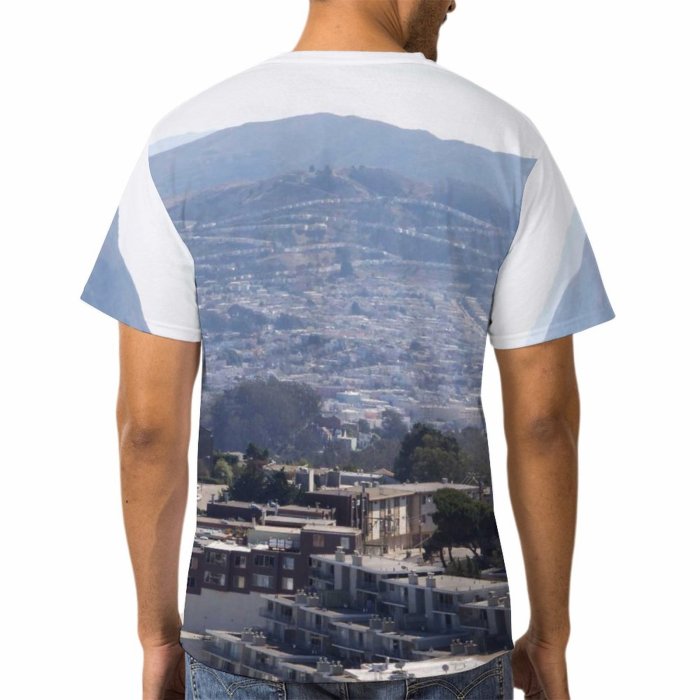 yanfind Adult Full Print Tshirts (men And Women) Landscape Town City Twin Peaks Francisco