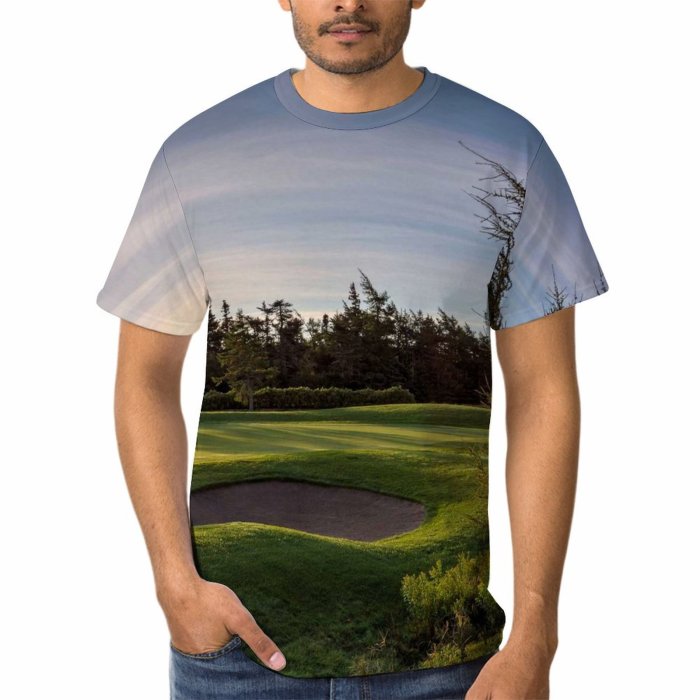 yanfind Adult Full Print Tshirts (men And Women) Lawn Art Ball Beautiful Botany Club Compete Course Ecology Field