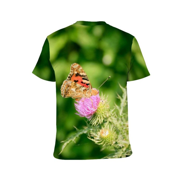 yanfind Adult Full Print Tshirts (men And Women) Antenna Attractive Beautiful Beauty Buterfly Butterfly Chamomile Flap Flight Flower Fly Garden