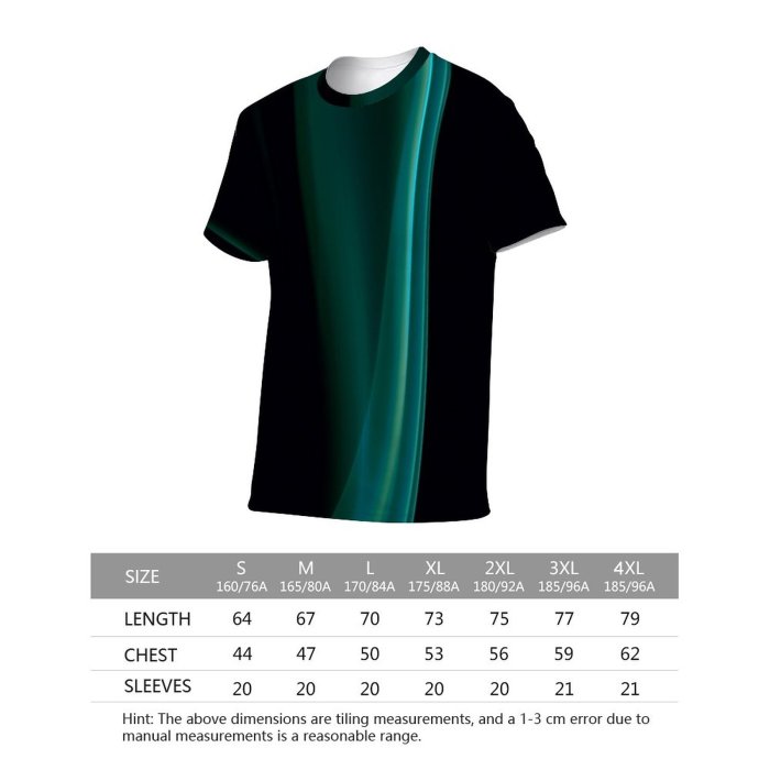 yanfind Adult Full Print Tshirts (men And Women) Magic Magical Lines Light Motion Isolated Soft Silky Flow Curve Dynamic