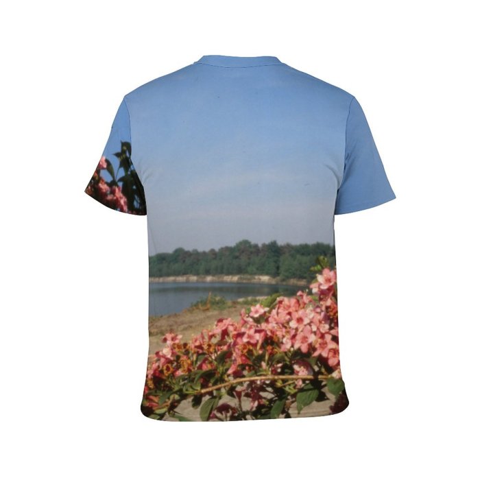 yanfind Adult Full Print T-shirts (men And Women) Landscape Trees Woods Sea Flowers Beach Shore Sky