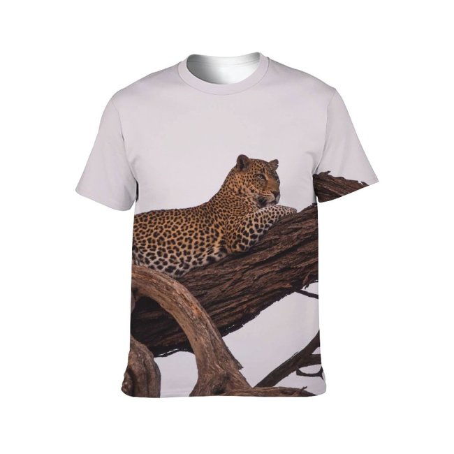 yanfind Adult Full Print T-shirts (men And Women) Sunset Travel Portrait Lion Influencer