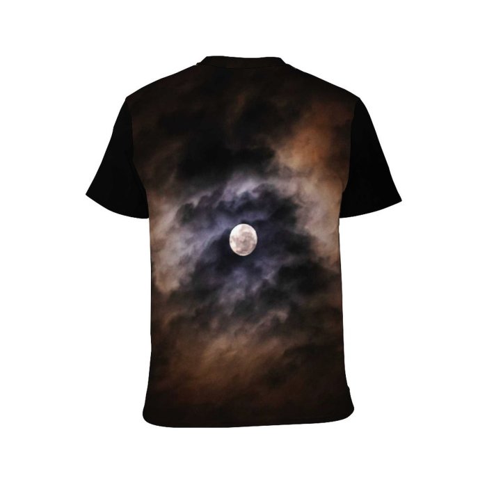 yanfind Adult Full Print T-shirts (men And Women) Light Space Dark Storm Evening Dusk Outdoors Astronomy Lunar