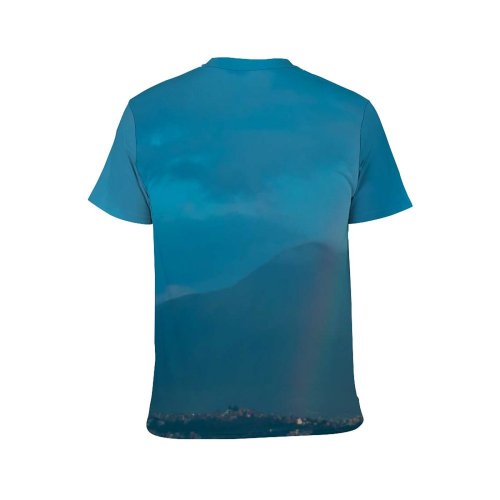 yanfind Adult Full Print T-shirts (men And Women) Light City Dawn Landscape Sunset Summer Fog Travel Outdoors