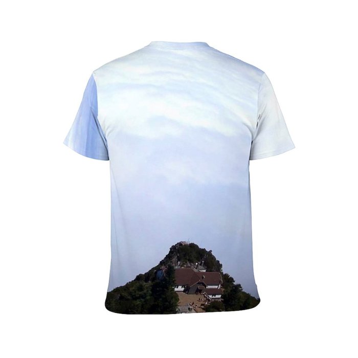 yanfind Adult Full Print Tshirts (men And Women) Lodge High Above Cloud Madeira Island Volcanic Peak Portugal Atlantic Ocean