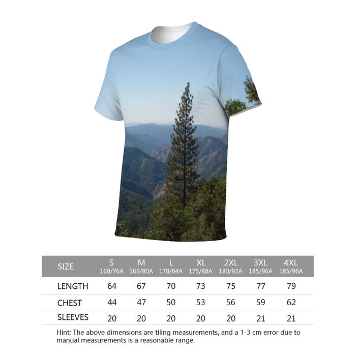 yanfind Adult Full Print Tshirts (men And Women) Landscape Yosemite National California USA