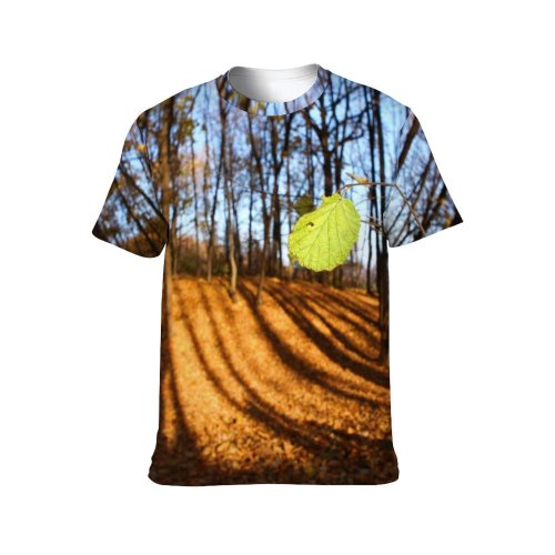 yanfind Adult Full Print Tshirts (men And Women) Autumn Beautiful Country Countryside Fall Foliage Forest Leaf Natural October Outdoor Park