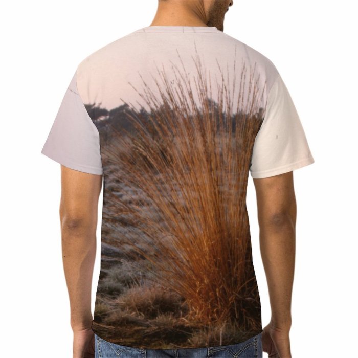 yanfind Adult Full Print Tshirts (men And Women) Landscape Trees Woods Winter Snow Scenery Grass