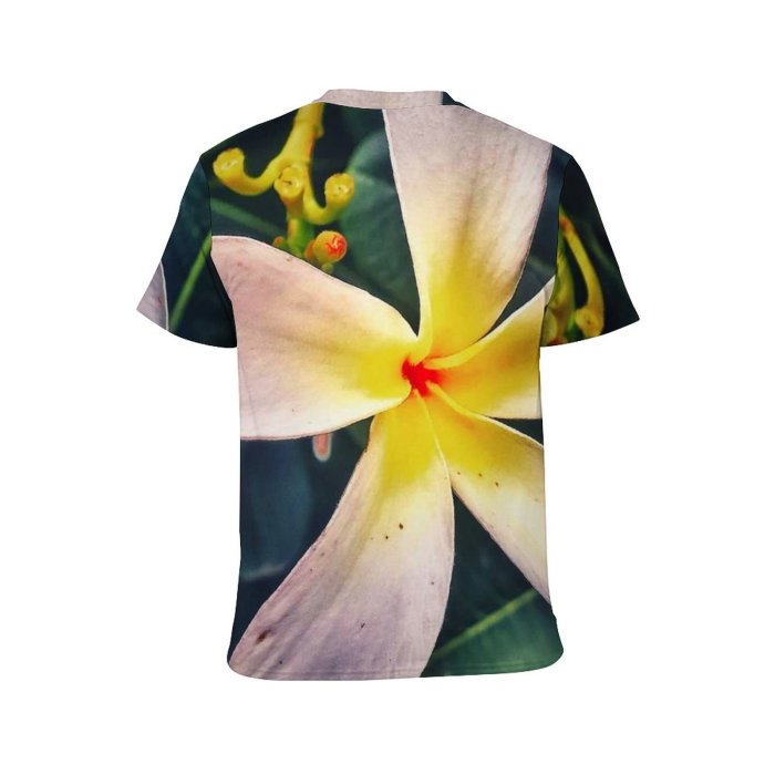 yanfind Adult Full Print T-shirts (men And Women) Summer Garden Leaf Flower Flora Blooming Tropical Beautiful Zen Lily Meditation