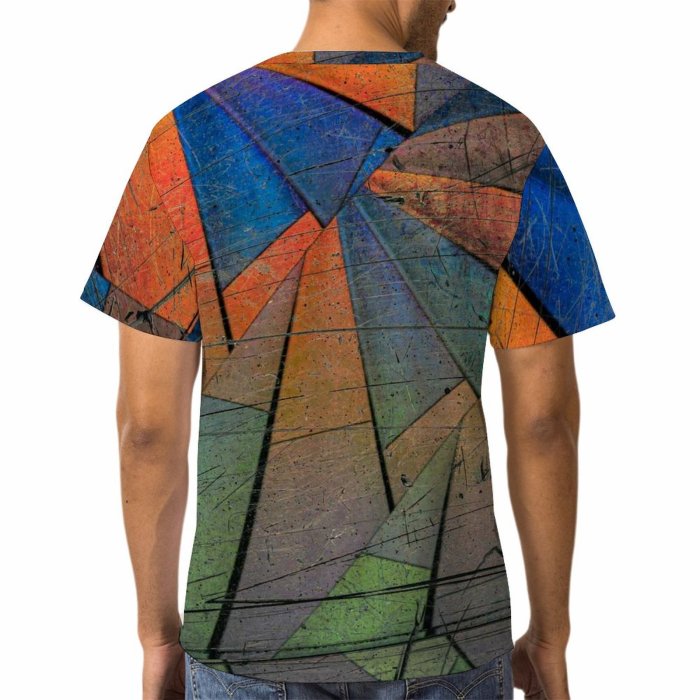 yanfind Adult Full Print T-shirts (men And Women) Wall Coloring Artistic