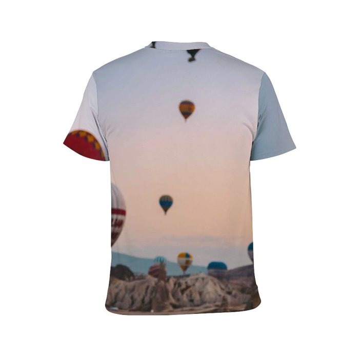yanfind Adult Full Print T-shirts (men And Women) Vehicle Architecture Freedom Hot Travel Balloon Adventure Outdoors Aircraft Recreation Levitation