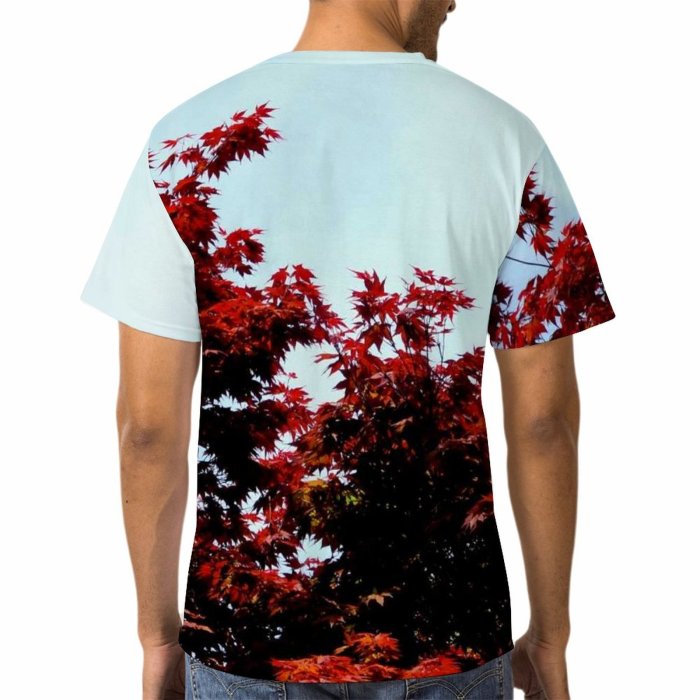 yanfind Adult Full Print Tshirts (men And Women) Autumn Fall Leaves Trees Plants Season