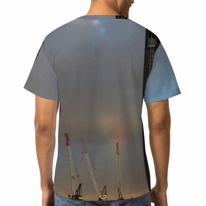 yanfind Adult Full Print T-shirts (men And Women) Office Harbor Waterfront