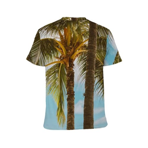 yanfind Adult Full Print T-shirts (men And Women) Sky Clouds Hawaii Guard Oahu Palm Tree Paradise Rainbow